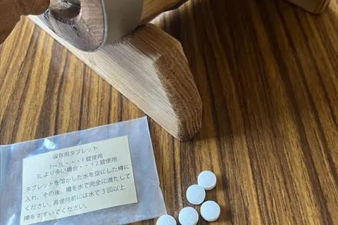 【ミニ樽】保存用タブレットはどうやって使うの?