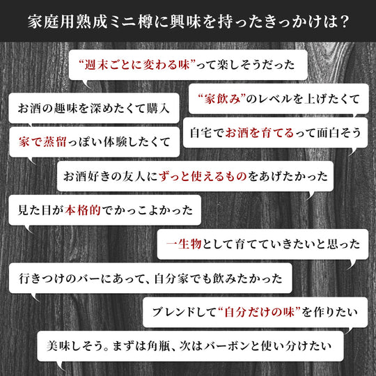 家庭用熟成ミニ樽